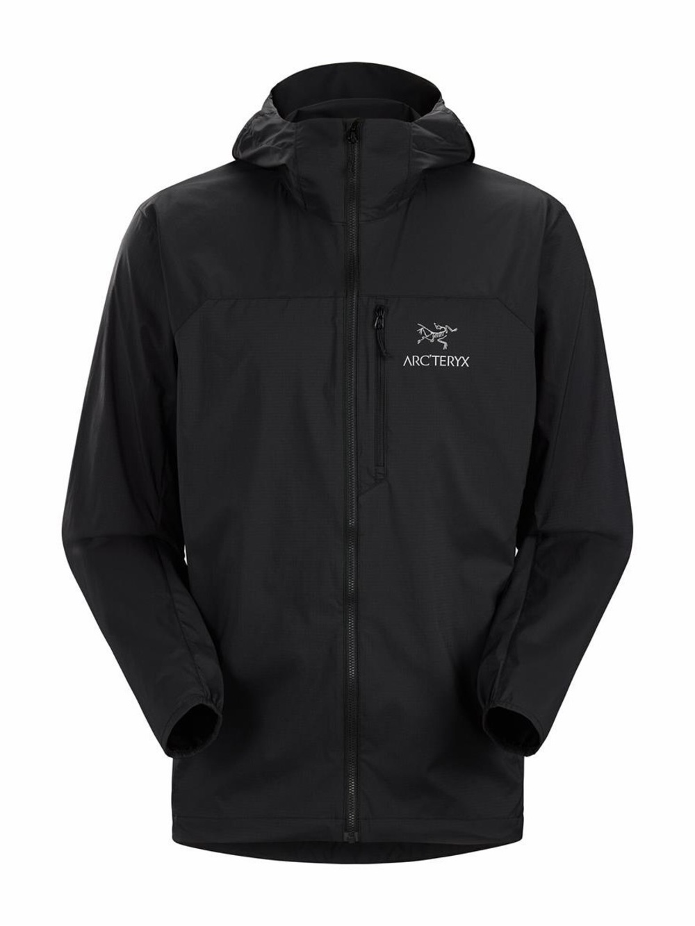 Arc’teryx Squamish Hoody Men’s Black Lightweight Windbreaker Jacket sz M